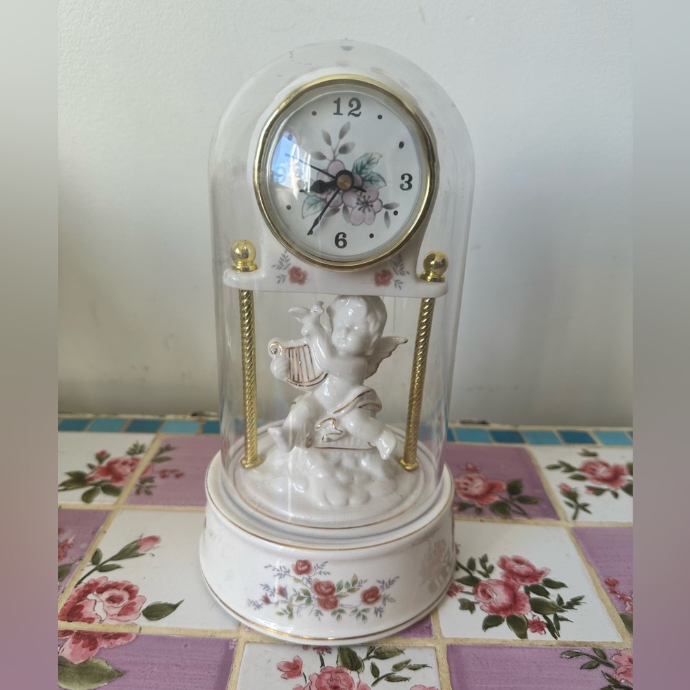 Cherub Angel Dome Clock (Working)